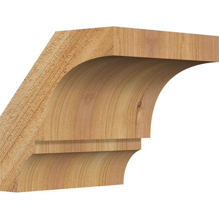 Ekena Millwork 6"W x 6"D x 6"H Balboa Rough Sawn Knee Brace, Western Red Cedar BRC06X06X06BOA00RWR